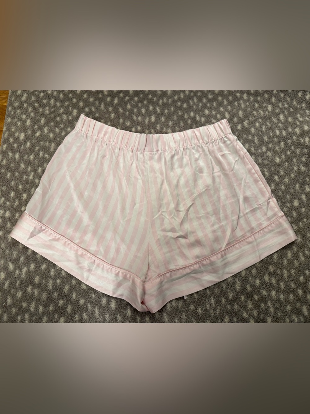 Victoria's Secret Pink Satin Striped Pajama shorts